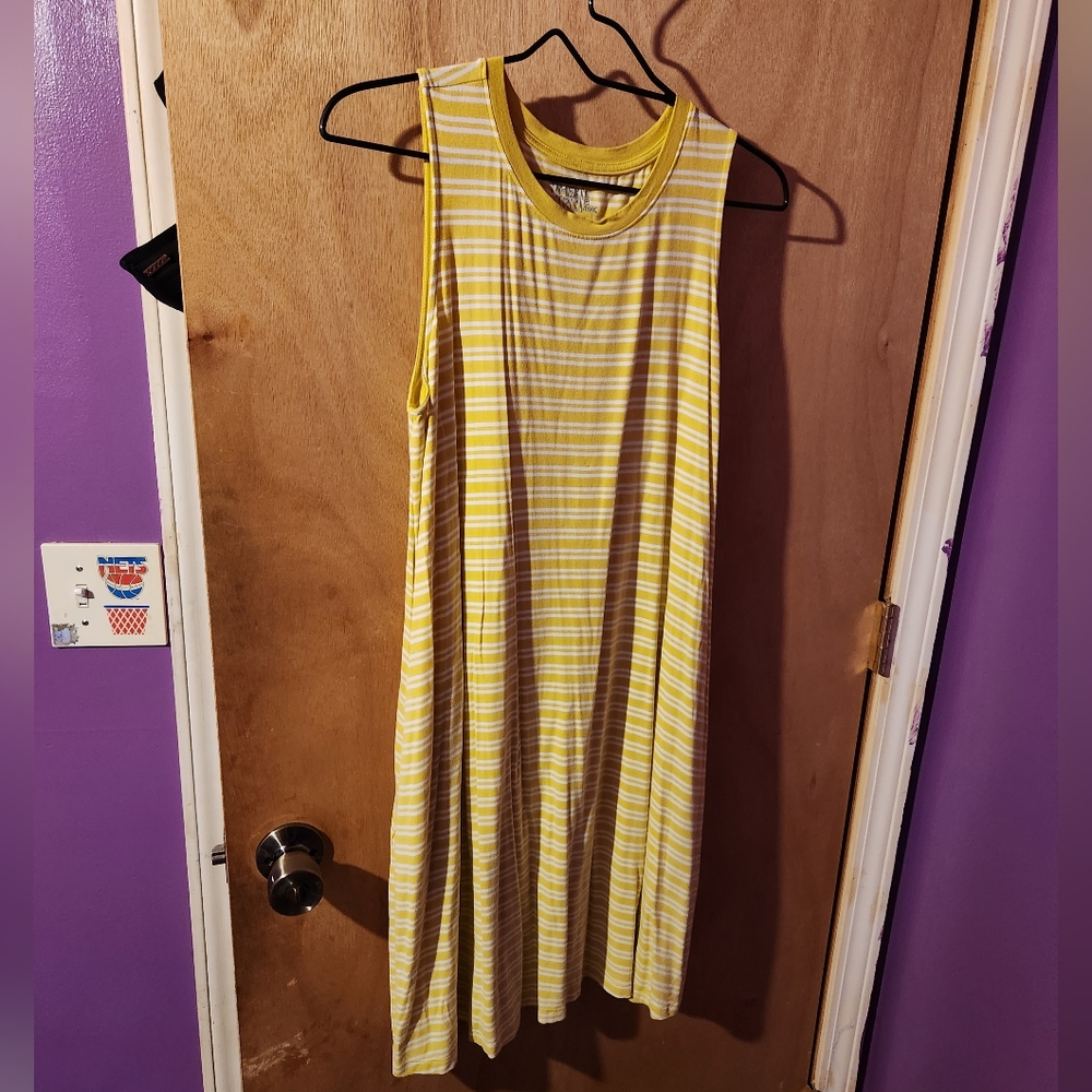 DONATING JULY 2026! Time and True Striped Pocket Tank Dress
